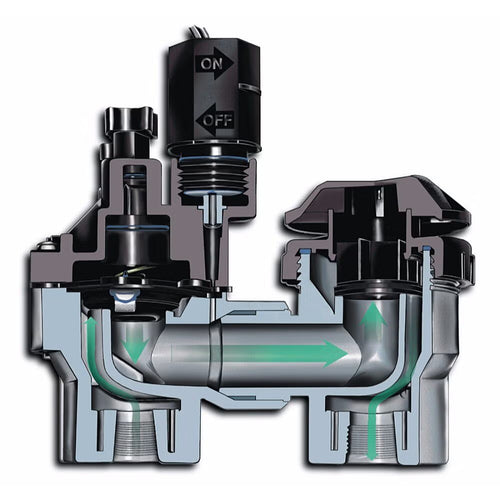 100ASVF 1" Plastic Residential Anti-Siphon Irrigation Valve with Flow Control