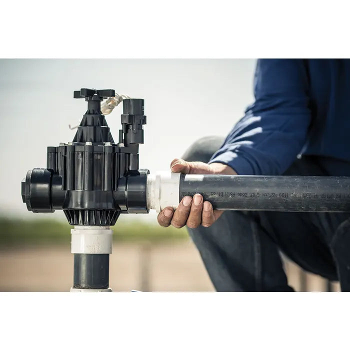 100PGA - 1 in. Inlet Inline Plastic Residential/Commercial Irrigation Valve