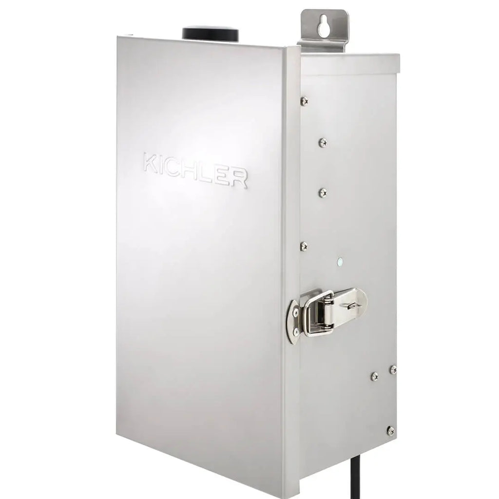 Kichler Smart Control Transformer, Low Voltage Landscape Lighting Transformer, 300 Watt Capacity, Stainless Steel,